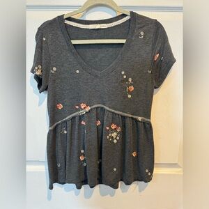 Women’s short sleeve babydoll top